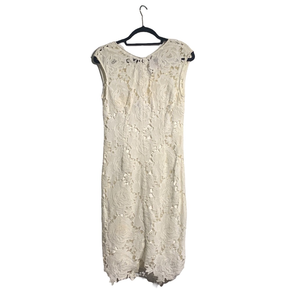 Jigsaw white lace dress with slip